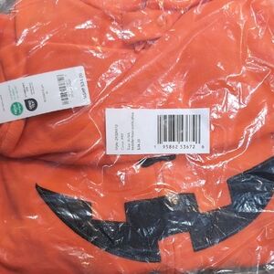 Orange Pumpkin Face Hoodie